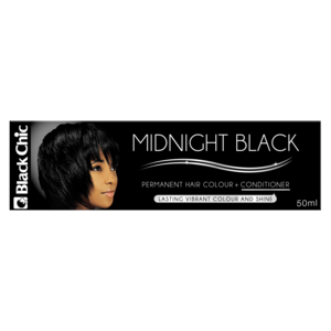 Black Chic Midnight Black Hair Colour Cream 50ml - myhoodmarket