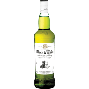 Black & White Blended Scotch Whisky Bottle 750ml - myhoodmarket