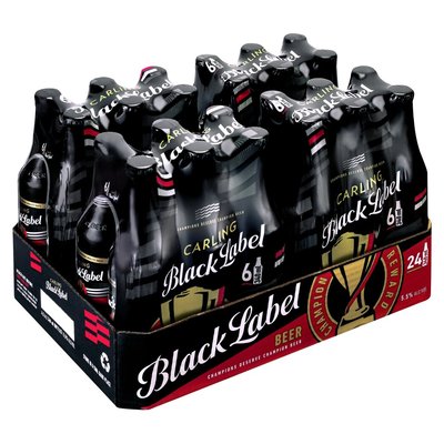 Carling Black Label 24 x 330ml - HoodMarket