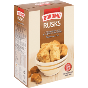 Bokomo Condensed Milk & Fudge Rusks 450g - myhoodmarket