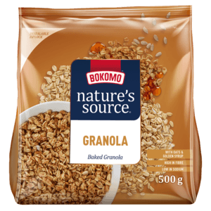 Bokomo Nature's Source Baked Granola Cereal 500g - myhoodmarket