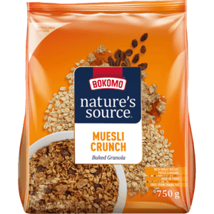 Bokomo Nature's Source Muesli Crunch Baked Granola 750g - myhoodmarket