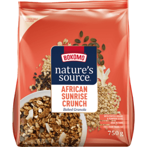 Bokomo Nature's Sources African Sunrise Crunch Baked Granola 750g - myhoodmarket