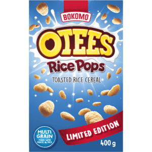 Bokomo Otees Rice Pops Toasted Rice Cereal 400g - myhoodmarket