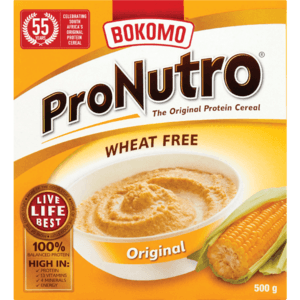 Bokomo ProNutro Wheat Free Original Cereal 500g - myhoodmarket