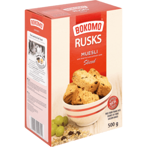 Bokomo Sliced Muesli Rusks 500g - myhoodmarket