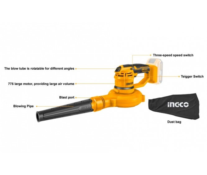 CABLI2001 Lithium-Ion aspirator blower
