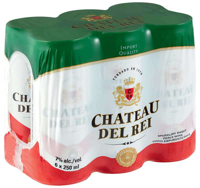 Chateau Del Rei Sparkling Sweet Perle Wine 250ml x 6 - HoodMarket