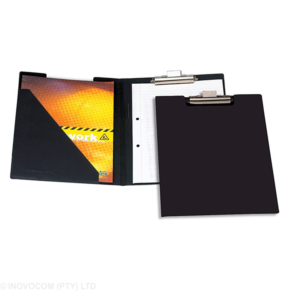 Bantex Folding Clipboard A4 PVC Black