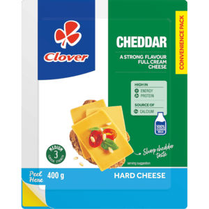 Clover Cheddar Cheese Pack 400g - myhoodmarket