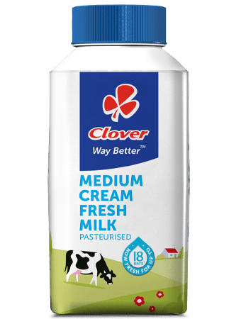Clover Fresh Medium Cream Milk-250ml - myhoodmarket