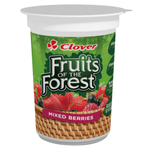 Clover Fruits Of The Forest Mixed Berries Flavoured Yoghurt Based Dairy Snack 175g - myhoodmarket