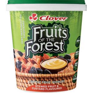 Clover Fruits Of The Forest Stewed Fruit & Custard Low Fat Yoghurt Based Dairy Snack 1kg - myhoodmarket