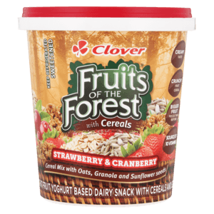 Clover Fruits Of The Forest Strawberry & Cranberry Flavoured Yoghurt Based Dairy Snack With Cereal 1kg - myhoodmarket