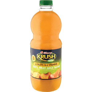 Clover Krush 100% Blended 6 Fruit & 6 Vitamin Fruit Juice 1.5L - myhoodmarket