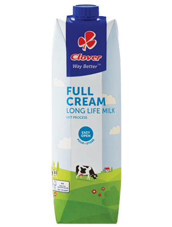 Clover Long Life Full Cream milk- 6x1l-carton - myhoodmarket