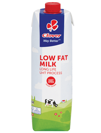 Clover Long Life Low Fat Milk -1l - myhoodmarket