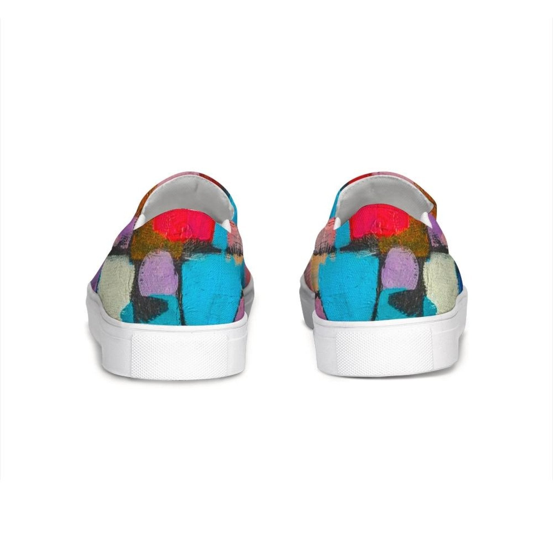 Uniquely You Womens Sneakers - Multicolor Geometric Style Low Top