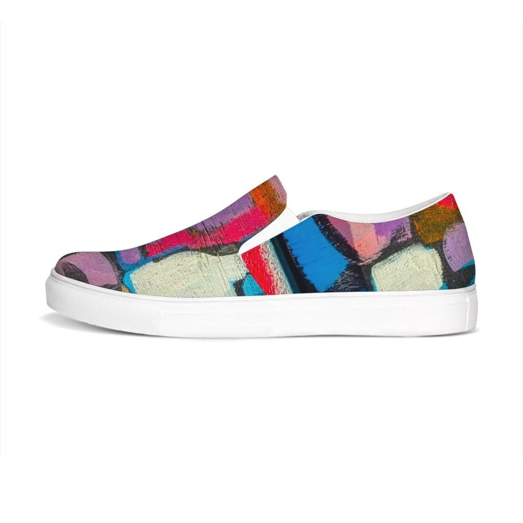 Uniquely You Womens Sneakers - Multicolor Geometric Style Low Top