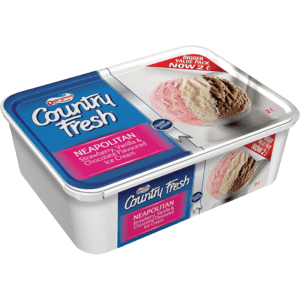 Dairymaid Country Fresh Neapolitan Ice Cream 2L - myhoodmarket