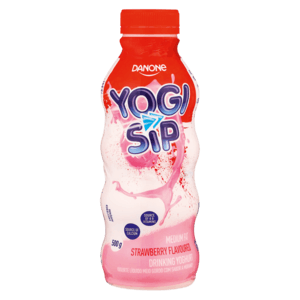 Danone Yogi Sip Strawberry Yoghurt Drink 500g - myhoodmarket