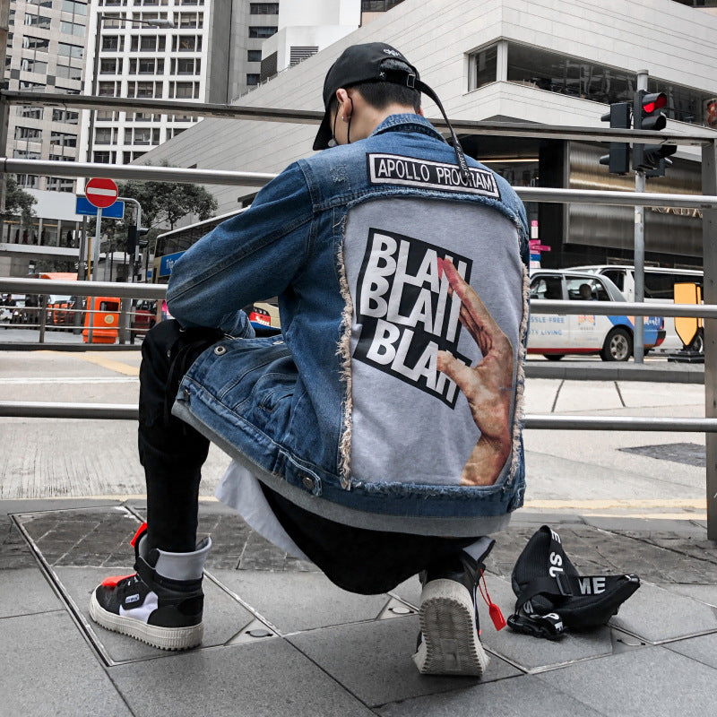 Denim jacket cardigan