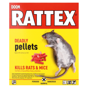 Doom Rattex Deadly Pellets Rat Poison 100g - myhoodmarket