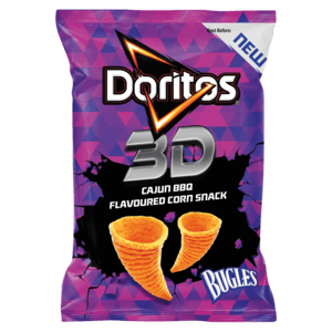 Doritos 3D Cajun Flavoured Corn Snack Bugles 100g - myhoodmarket