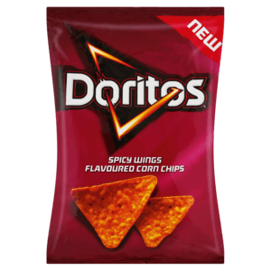 Doritos Spicy Wings Flavoured Corn Chips 150g - myhoodmarket