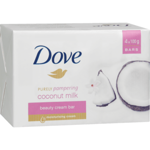 Dove Coconut Milk Bath Soap 4 x 100g - myhoodmarket