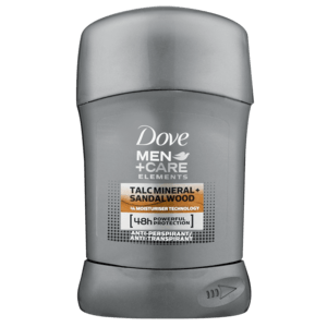 Dove Men+Care Talc Mineral & Sandalwood Deo Stick 50m - myhoodmarket