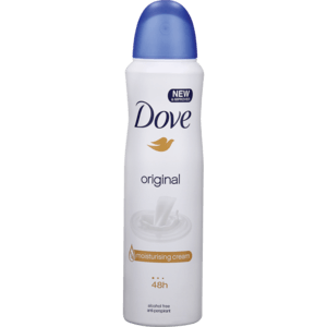 Dove Original Ladies Moisturising Cream Aerosol Anti-Perspirant 150ml - myhoodmarket