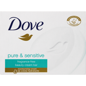 Dove Pure & Sensitive Fragrance-Free Beauty Cream Bar 100g - myhoodmarket