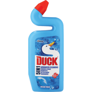 Duck 5-In-1 Ocean Fresh Toilet Disinfectant 500ml - myhoodmarket