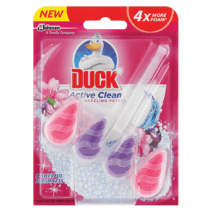 Duck Active Clean Dazzling Petals Toilet Block 35g - myhoodmarket
