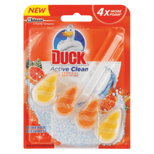 Duck Active Clean Tropical Shine Toilet Block 35g - myhoodmarket