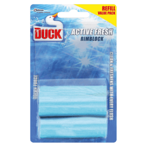 Duck Active Fresh Ocean Fresh Scented Rimblock 2 x 50g - myhoodmarket
