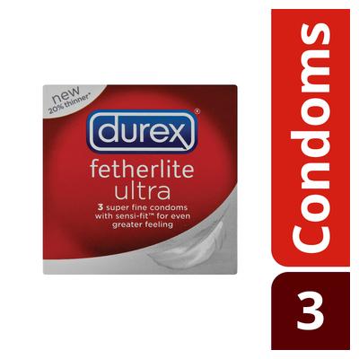 Durex Fetherlite Ultra Condoms 3s - myhoodmarket
