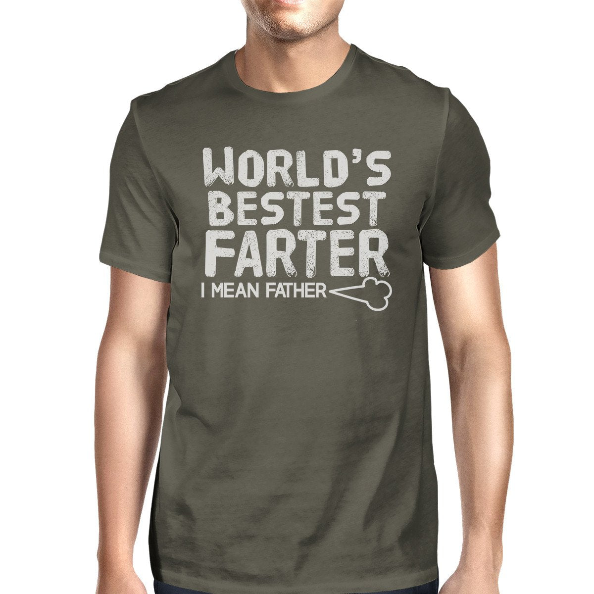 World's Bestest Farter Dark Gray Funny Design Tee