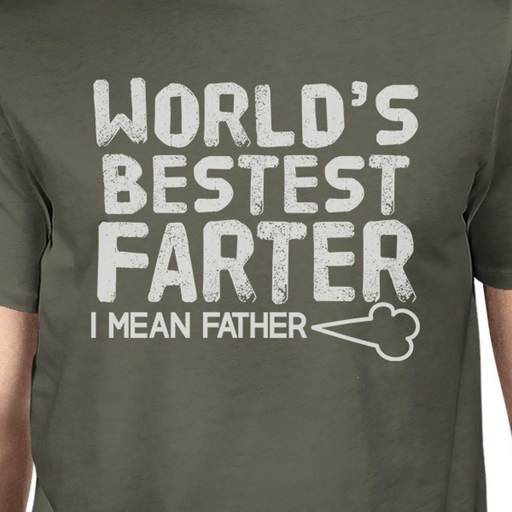 World's Bestest Farter Dark Gray Funny Design Tee