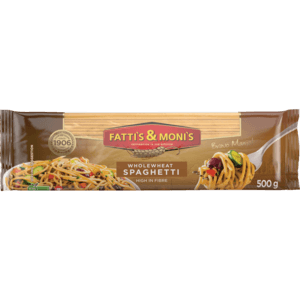 Fatti's & Moni's Wholewheat Spaghetti Pasta 500g - myhoodmarket