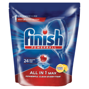 Finish All-In-1 Max Lemon Sparkle Dishwasher Tablets 24 Pack - myhoodmarket