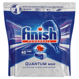 Finish Powerball Quantum Max Dishwashing Tabs 40 Pack - myhoodmarket