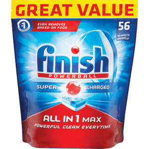 Finish Regular All In One Dishwasher Tablet 56 Pack - myhoodmarket