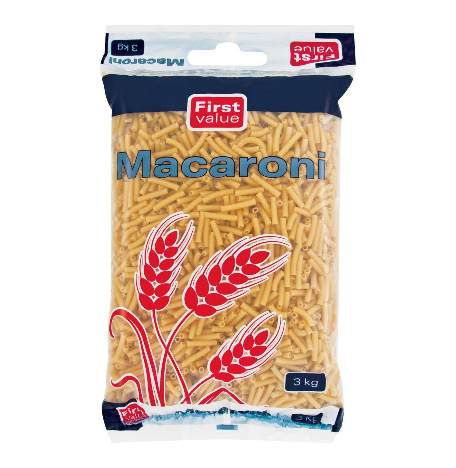 First Value Macaroni 3kg - myhoodmarket