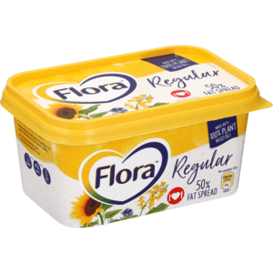 Flora 50% Regular Fat Spread 500g - myhoodmarket