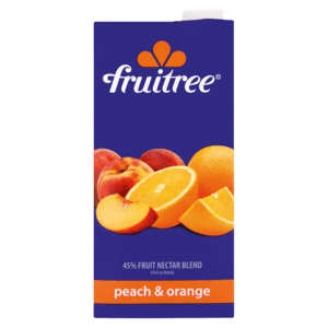 Fruitree Peach & Orange Fruit Nectar Blend 1L - myhoodmarket