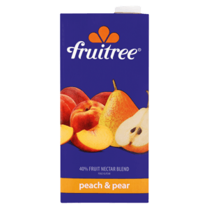Fruitree Peach & Pear Fruit Nectar Blend 1L - myhoodmarket