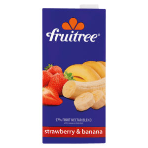 Fruitree Strawberry & Banana Fruit Nectar Blend 1L - myhoodmarket