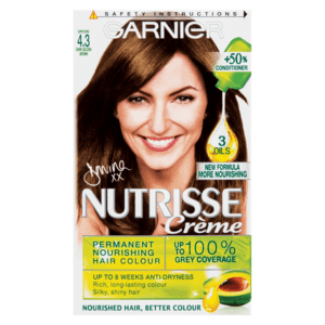 Garnier Nutrisse 4.3 Cappucino Dark Golden Brown Permanent Hair Dye - myhoodmarket